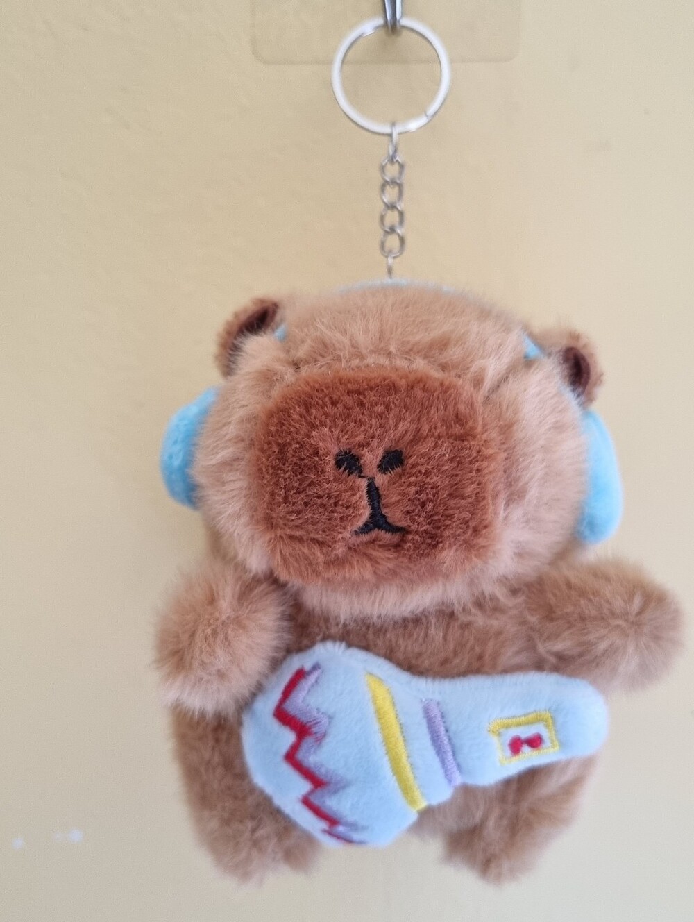 Cute Capybara Kids Bag Keychain Soft Plush Stuffed Toy Plushies Bag Accessories